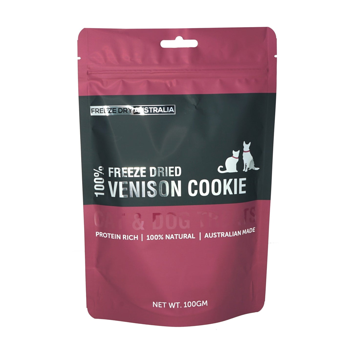 FDA FREEZE DRIED VENISON COOKIE – PET TREATS 100GM