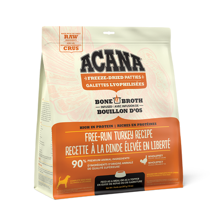 Acana Freeze-Dried Patties Free Run Turkey Recipe Dog Food