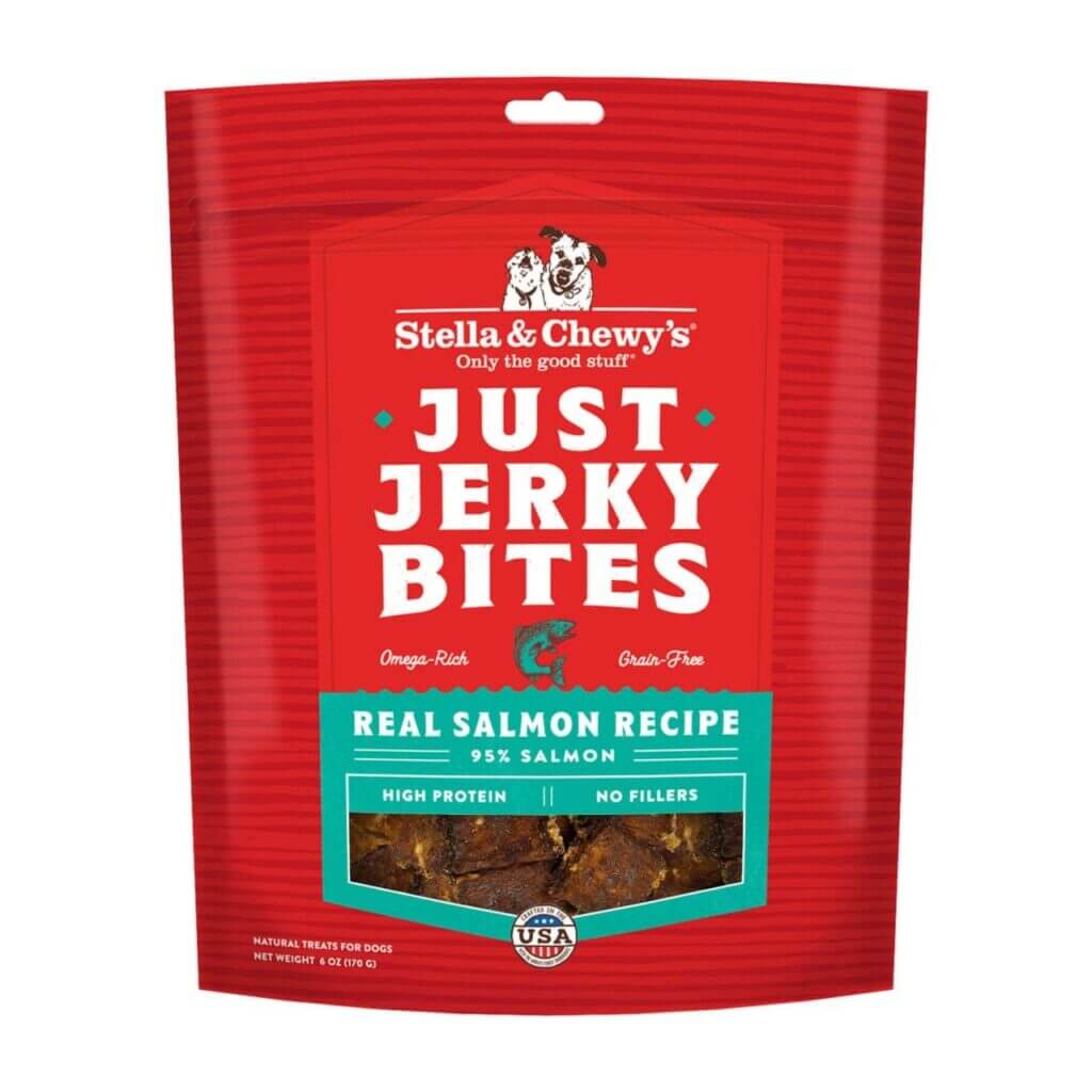 STELLA & CHEWY'S® JUST JERKY BITES REAL SALMON RECIPE DOG TREAT 6 OZ