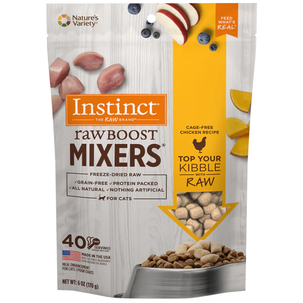 Instinct Raw Boost Mixers Grain Free Cage Free Chicken Topper Cat 6oz