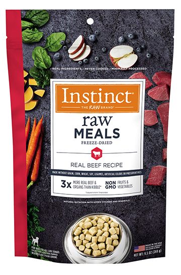 Instinct Raw Freeze Dried Meals Real Beef Dog