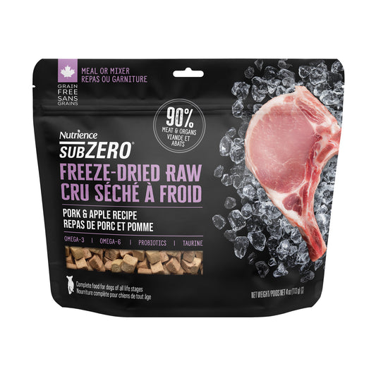 Nutrience SubZero Freeze-Dried Raw Dog Food - Pork & Apple Recipe