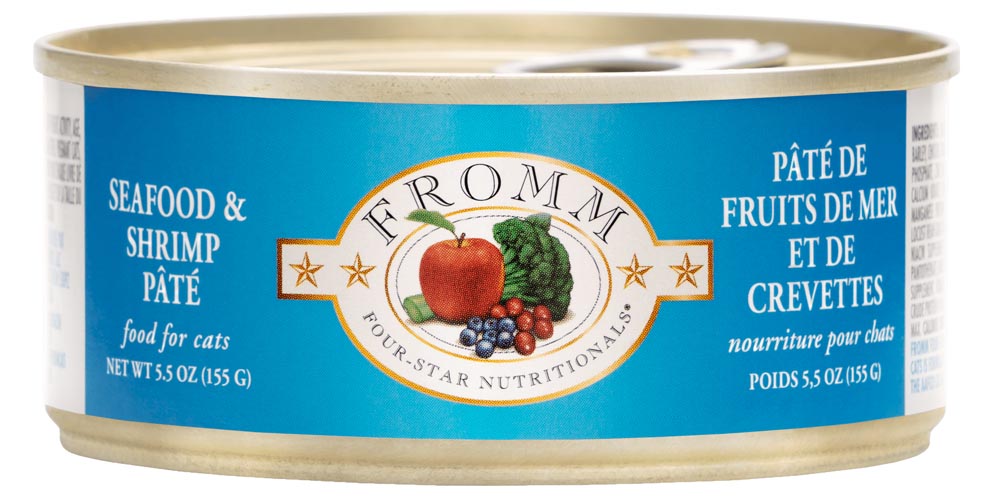 FROMM® FOUR STAR NUTRITIONALS® SEAFOOD & SHRIMP PÂTÉ WET CAT FOOD 5.5 OZ