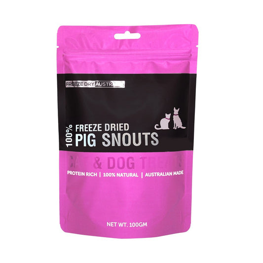 FDA FREEZE DRIED PIG SNOUTS 100GM