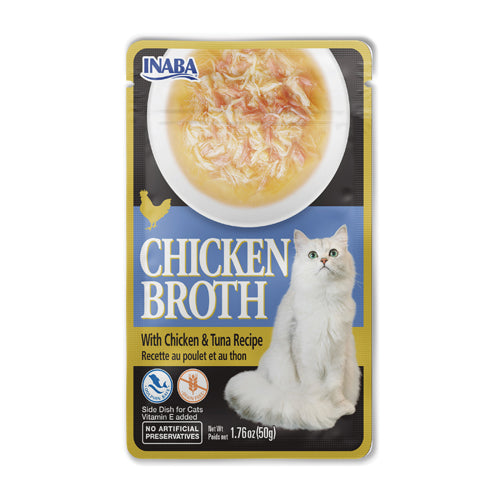 Inaba Cat Chicken Broth - Chicken & Tuna Recipe 40g - 3pk