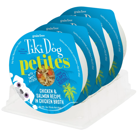 TIKI DOG™ ALOHA PETITES™ CHICKEN & SALMON RECIPE WET DOG FOOD 3OZ*3pk