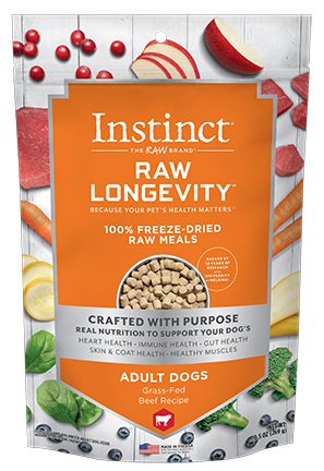 Instinct Longevity Freeze Dried Raw Meals Adult Dog 9.5oz