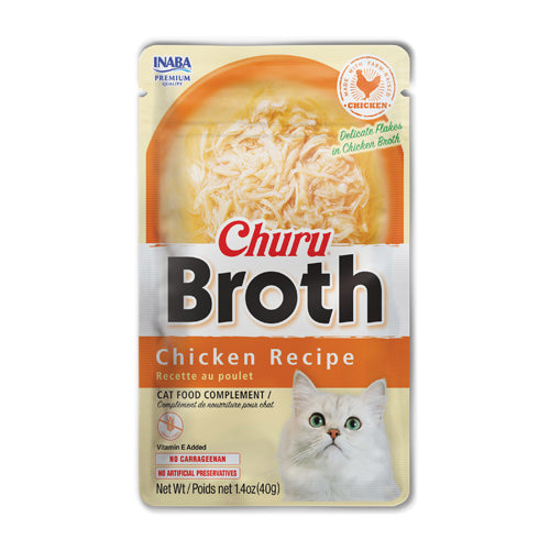 Inaba Cat Churu Broth - Chicken Recipe 40g - 3pk