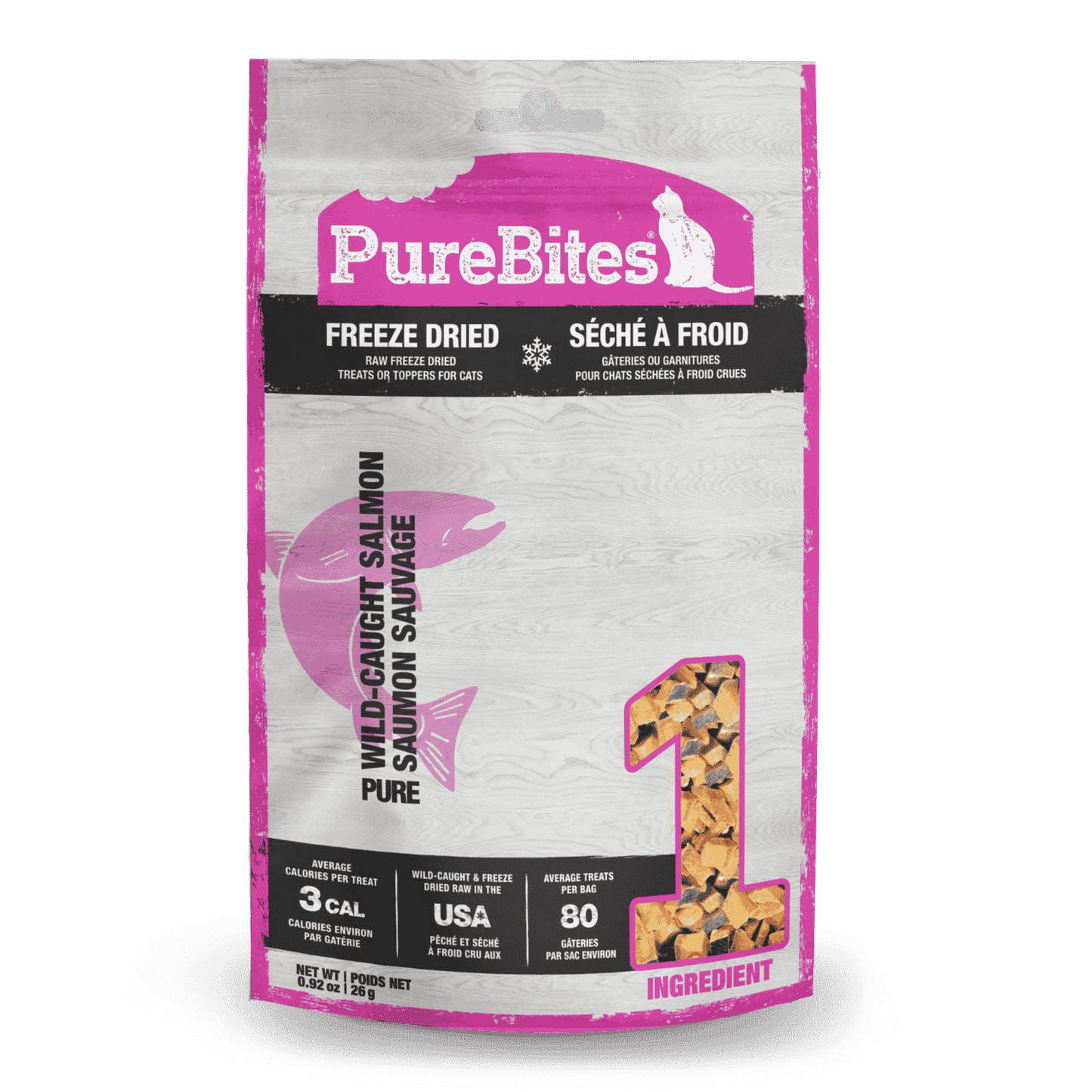 PUREBITES® WILD PACIFIC SALMON FREEZE-DRIED CAT TREATS