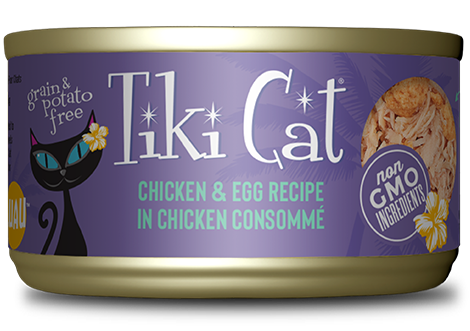 TIKI CAT® CHICKEN & EGG RECIPE IN CHICKEN CONSOMMÉ WET CAT FOOD