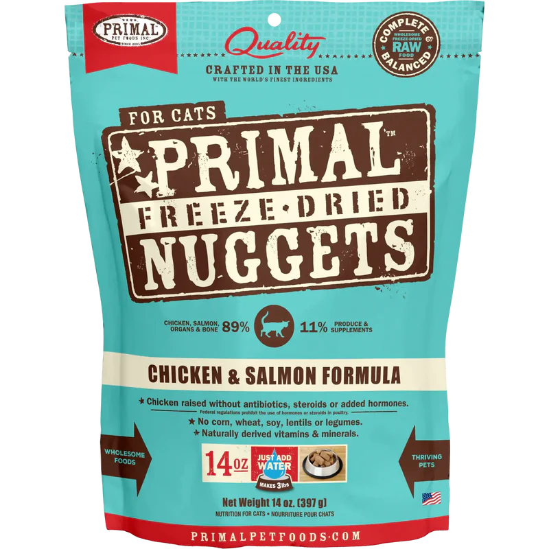 Primal Freeze Dried Chicken And Salmon Nuggets Cat