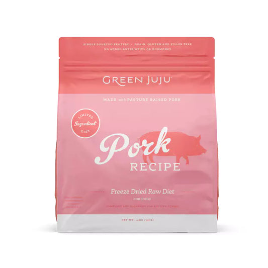 Green Juju Dog Freeze Dried Raw Pork 397g