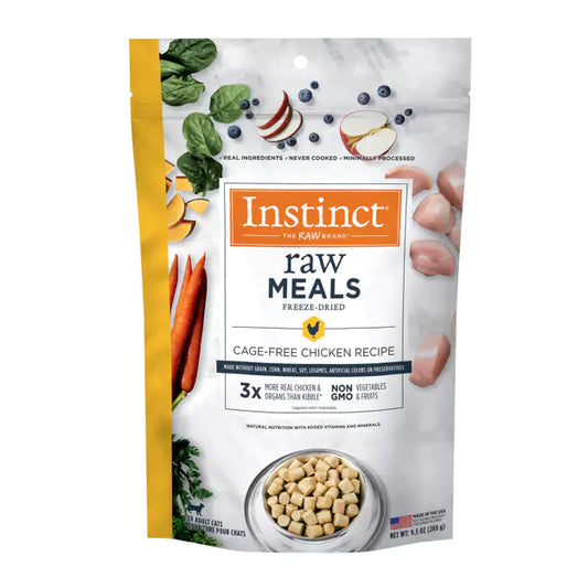 Instinct Freeze-Dried Raw Meals Grain-Free Cat Food Chicken Recipe 9.5oz