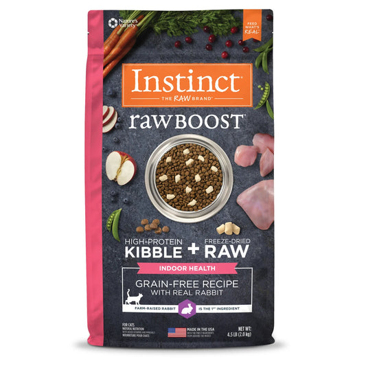 Instinct Raw Boost Grain Free With Real Rabbit Indoor Health Cat 4.5lb