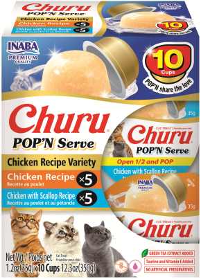 Inaba Cat Churu -POP'N Serve Variety 10 Pack