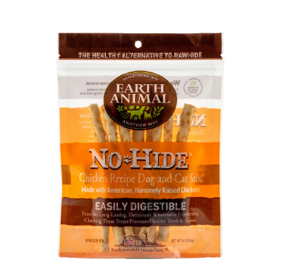 EARTH ANIMAL® NO-HIDE® CHICKEN RECIPE STIX (10 PACK) DOG & CAT CHEW