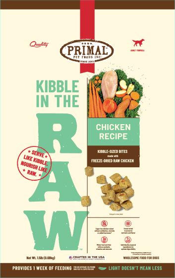 Primal Kibble In The Raw Chicken Recipe Dog