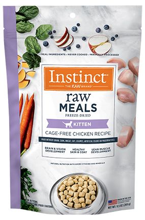 Instinct Raw Freeze Dried Meals Real Chicken Kitten Cat 9.5oz