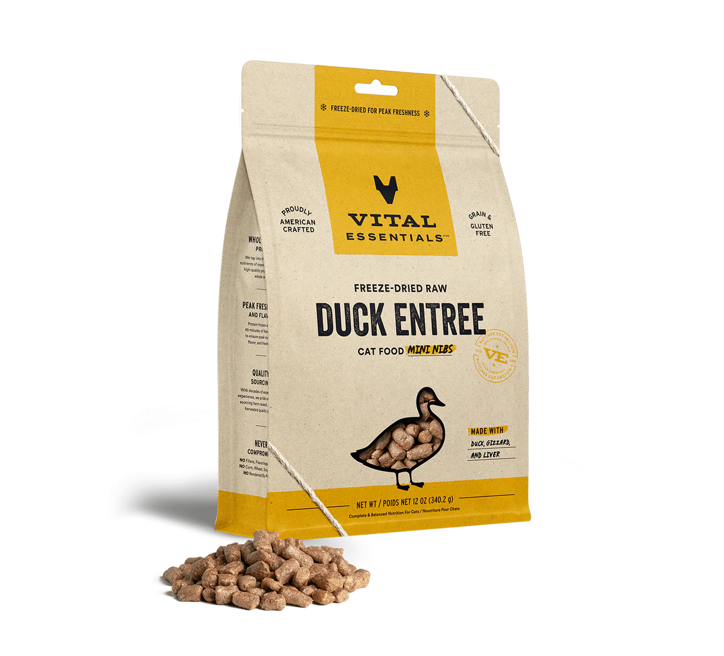 VE FDR Duck Mini Nibs Cat Food