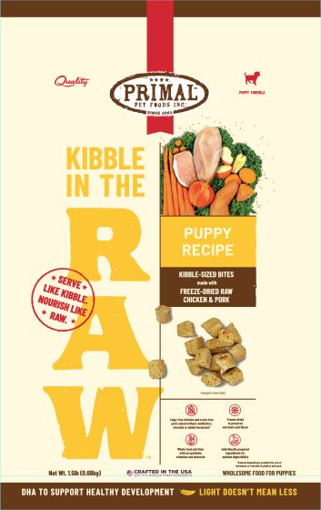 Primal Kibble In The Raw Puppy Chicken & Pork Recipe Dog