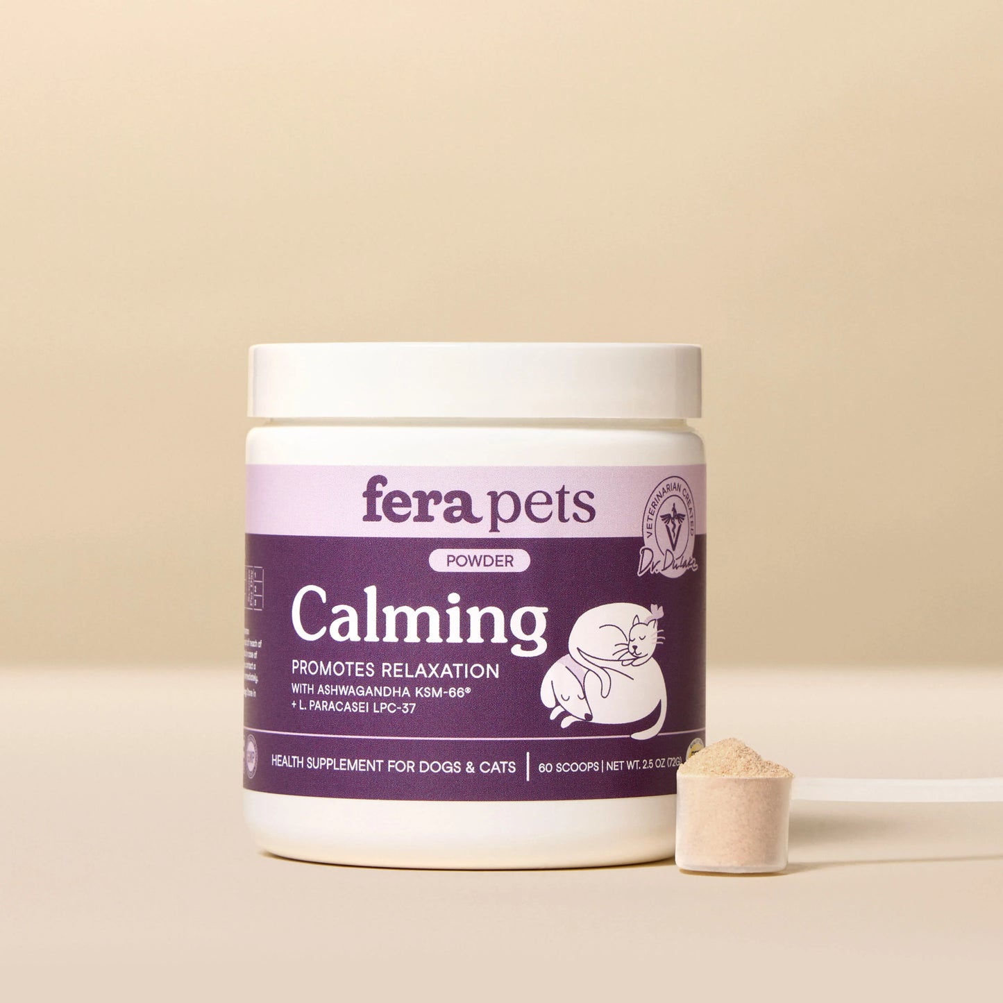 Fera Pets – Calming Support for Dogs & Cats, Powder – 60 Servings