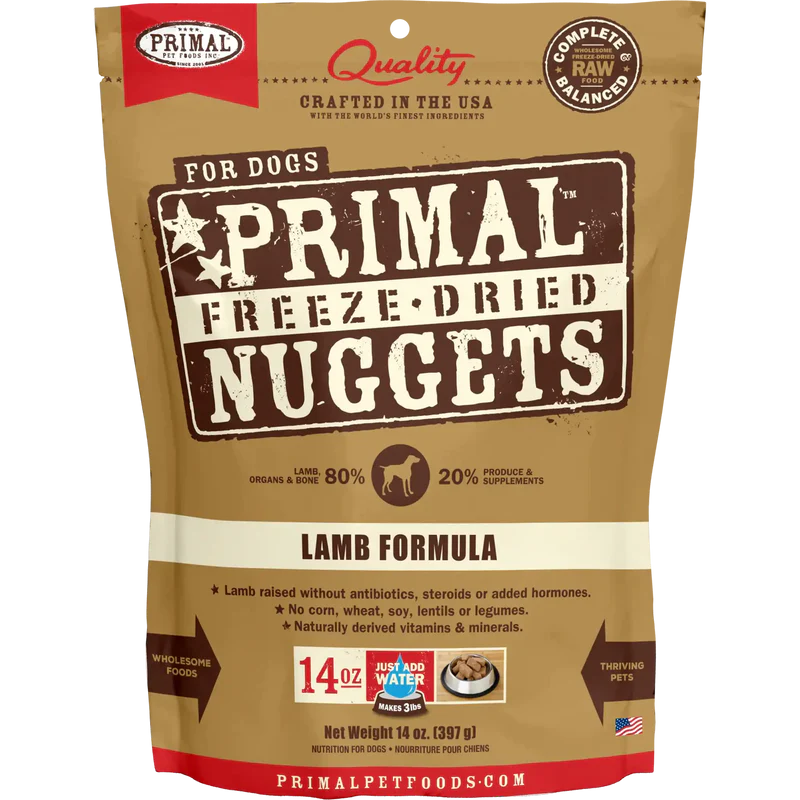 Primal Freeze Dried Lamb Nuggets Dog