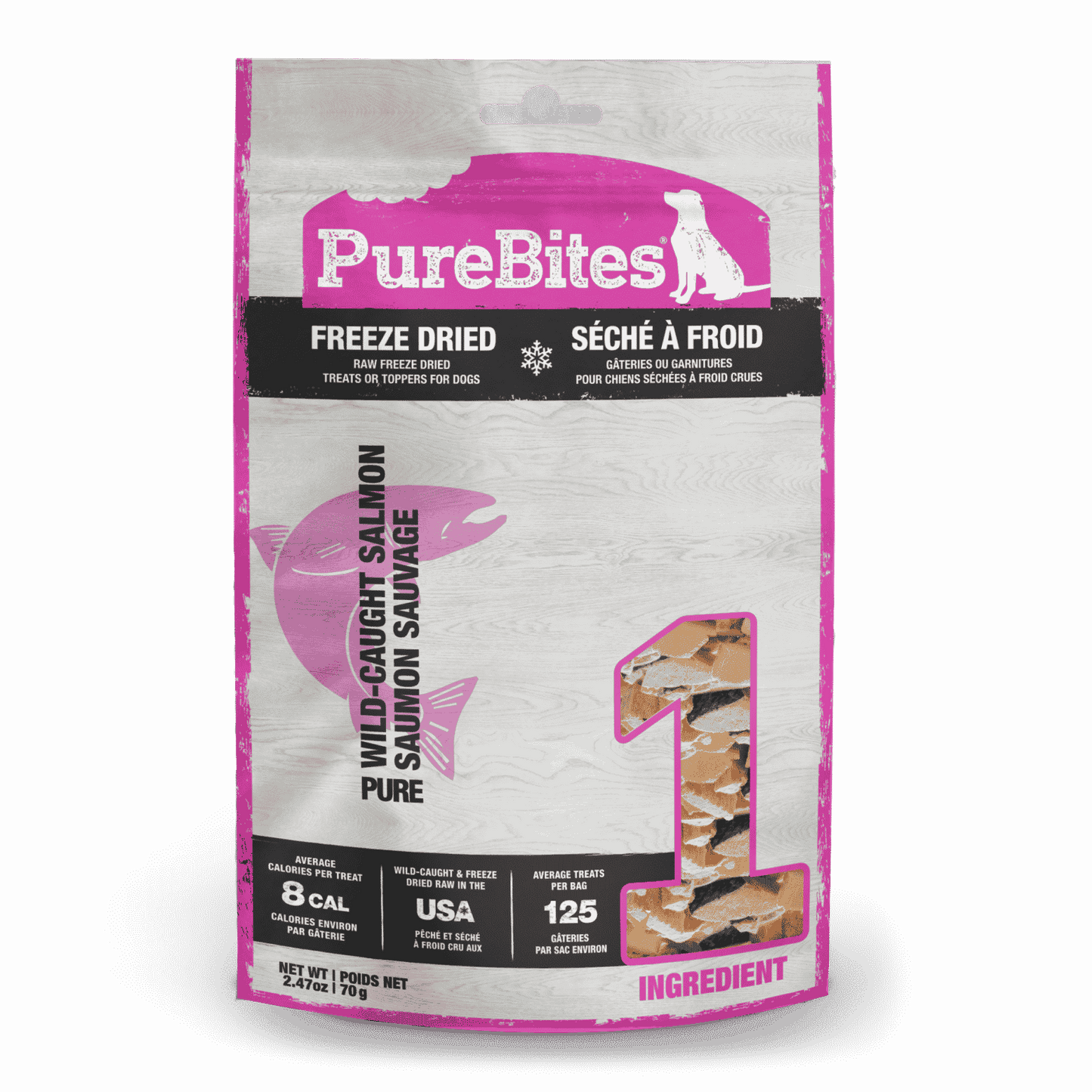 PUREBITES® SALMON FREEZE-DRIED DOG TREATS