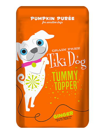 TIKI DOG™ TUMMY TOPPER™ PUMPKIN PUREE & GINGER TUMMY TOPPER FOR DOGS 1.5 OZ*3pk