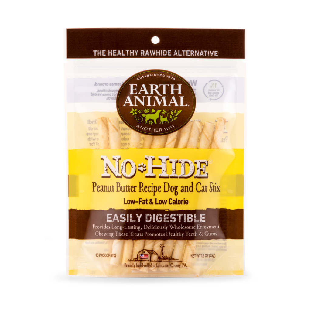 EARTH ANIMAL® NO-HIDE® PEANUT BUTTER RECIPE STIX (10 PACK) DOG & CAT CHEW