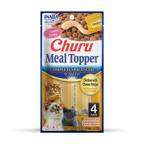 Inaba Cat Churu Meal Topper - Chicken with Cheese Recipe 56g - 3pk