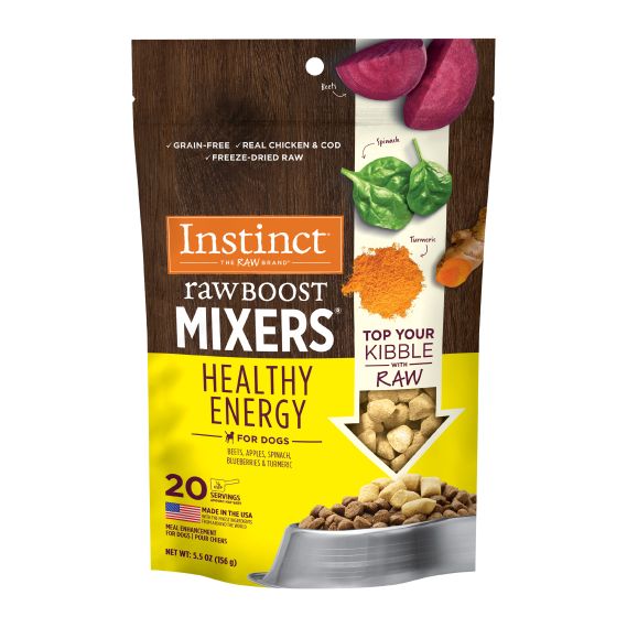 Instinct Raw Boost Mixers Grain Free Healthy Energy Topper Dog 5.5oz