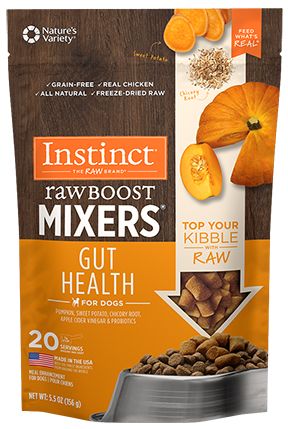 Instinct Raw Boost Mixers Grain Free Gut Health Topper Dog