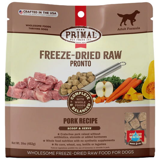 PRIMAL Freeze Dried Raw Pronto Pork Recipe DOG