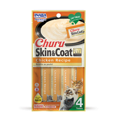 Inaba Cat Churu Skin & Coat - Chicken/Tuna Recipe 70g - 3pk