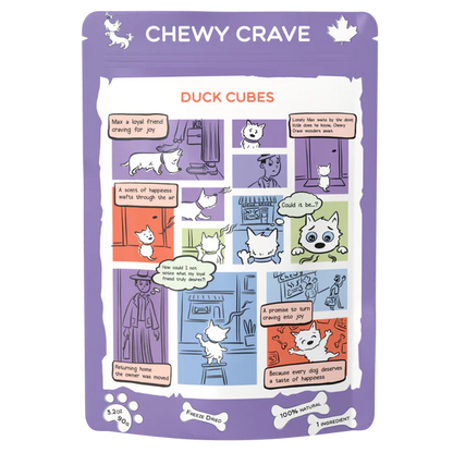 Chewy Crave Duck Cubes 90g