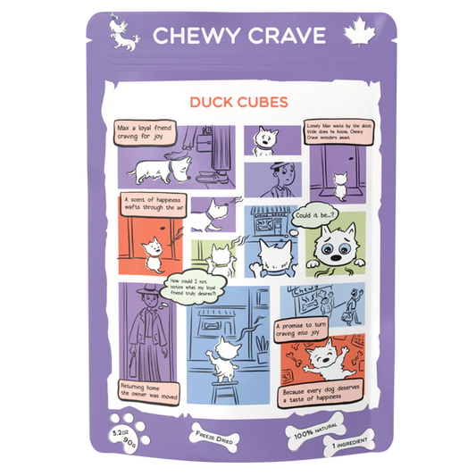 Chewy Crave Duck Cubes 90g