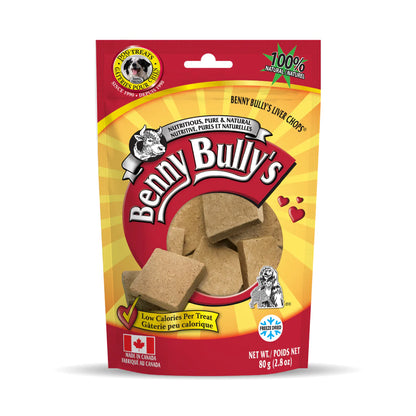 Benny Bully Liver Chops Original Dog 80g