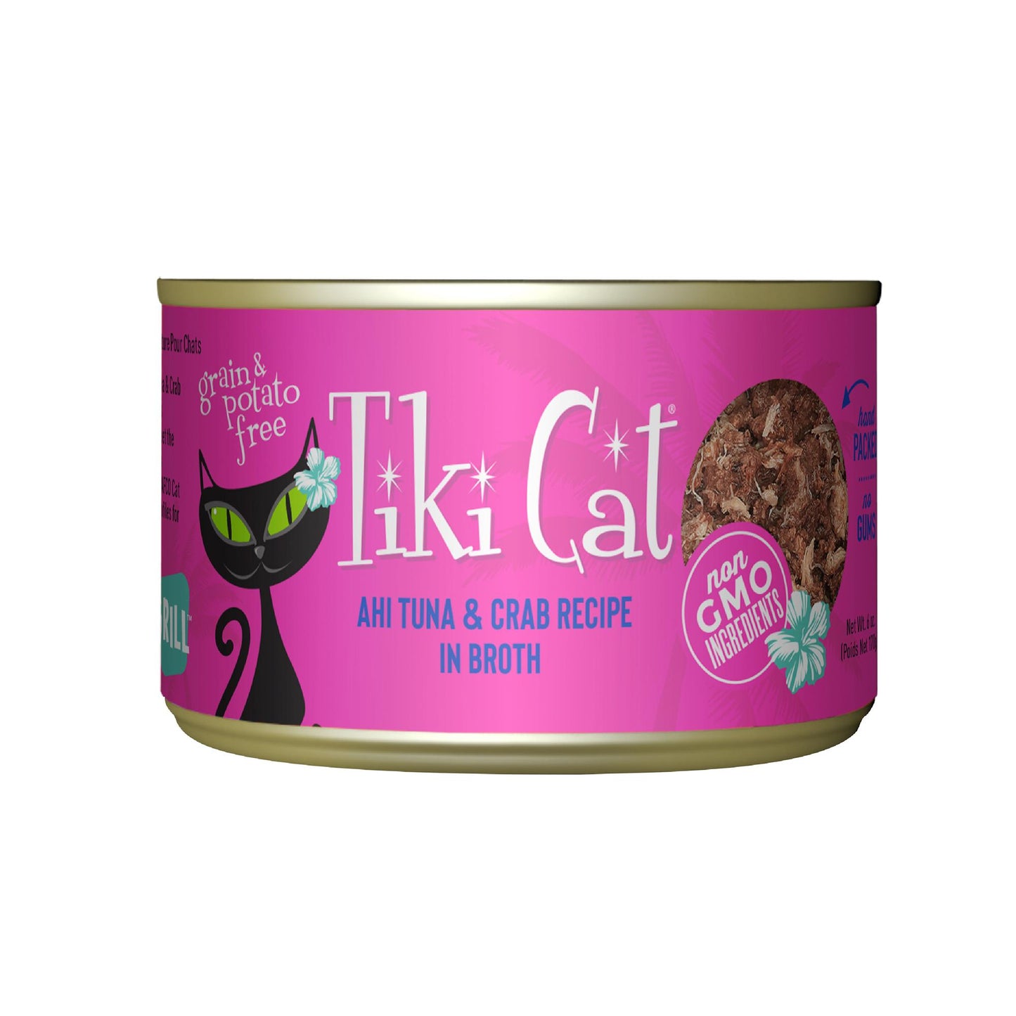 TIKI CAT® AHI TUNA WITH CRAB RECIPE IN BROTH WET CAT FOOD