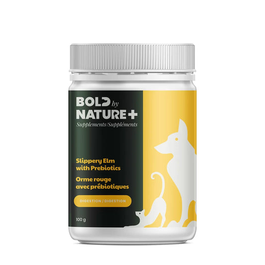 BOLD BY NATURE SLIPPERY ELM WITH PROBIOTICS SUPPLEMENT FOR DOGS & CATS 100GM