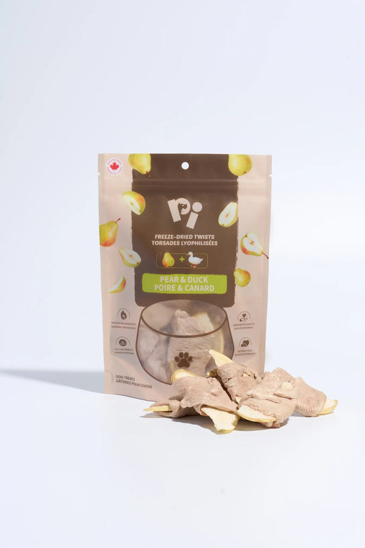PiPet – Freeze-Dried Pears & Duck Twists – 42G