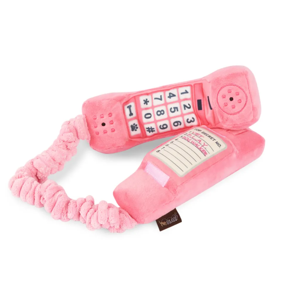 PET PLAY – 80’S Classic Collection – Plush Corded Phone