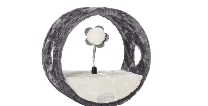 Bud'Z Interactive Wheel Toy With Pompom On Spring Grey Cat 1pc