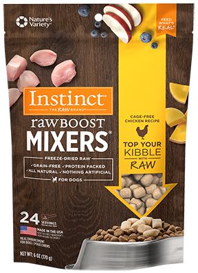 Instinct Raw Boost Mixers Grain Free Cage Free Chicken Topper Dog