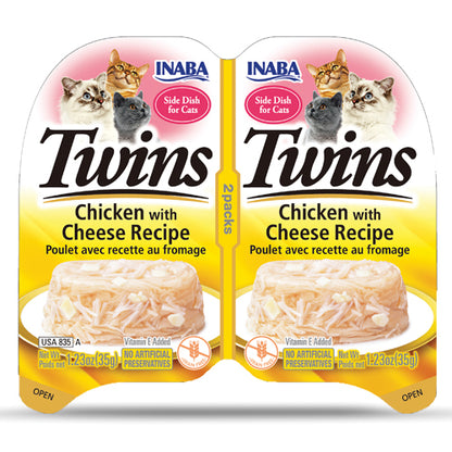 Inaba Cat Twins - Chicken with Cheese Recipe 70g 3pk