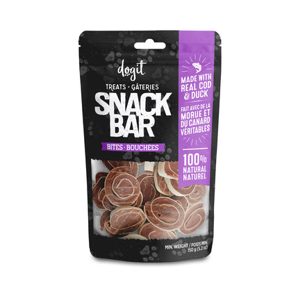 Dogit Snack Bar Treats - Cod & Duck Bites - 150G