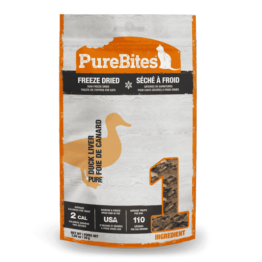 PUREBITES® DUCK FREEZE-DRIED CAT TREATS 30 GM