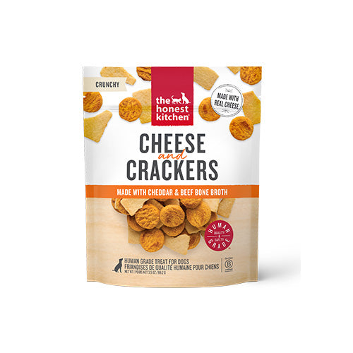 The Honest Kitchen® Cheese and Crackers made with Cheddar & Beef Bone Broth Dog Treat 3.5oz