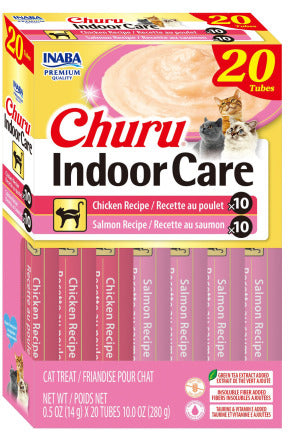 Inaba Cat Churu Indoor Care Variety 20 Pack - Chicken & Salmon Variety