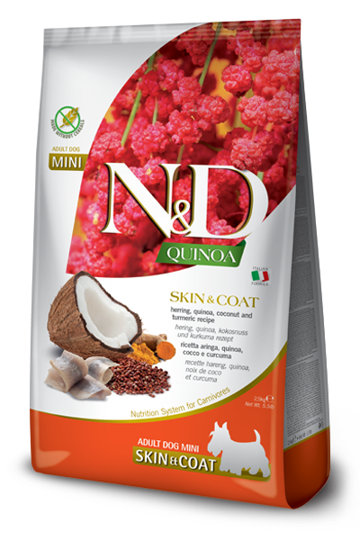 Farmina N&D Quinoa Canine Skin & Coat Herring & Quinoa Mini-5.5lbs