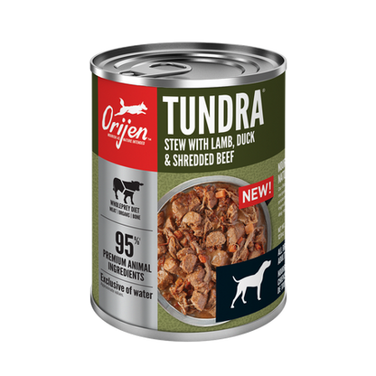 Orijen Tundra Lamb, Duck & Shredded Beef Dog Wet Food*3pk